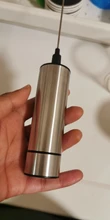 Espumador de leche eléctrico potente, batidor de acero inoxidable, fabricante de espuma, 2 uds.