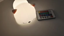 Bedside-Lamp Night-Light Touch-Sensor Remote Bedroom Baby Gift Rechargeable Silicone