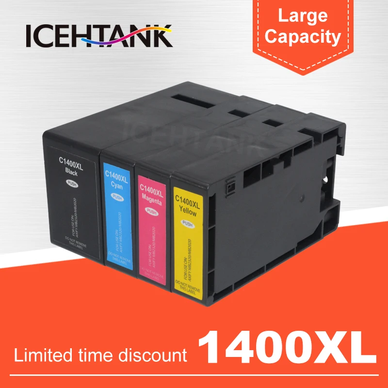ICEHTANK PGI-1400 совместимый для Canon MAXIFY MB2340 MB2040 MB2140 MB2740 картриджи принтера PGI 1400XL PGI1400XL |