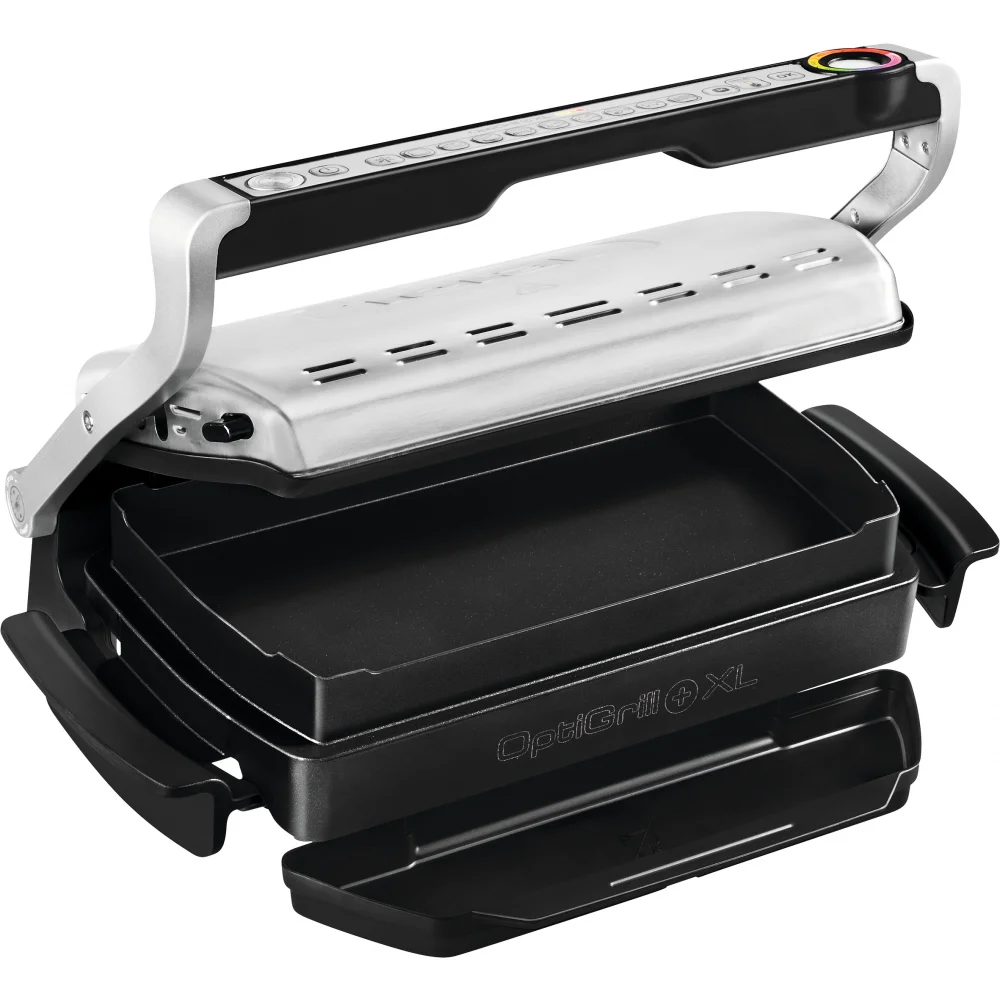 ГРИЛЬ TEFAL GC724D12 OPTIGRILL+ XL C НАСАДКОЙ ПРОТИВНЕМ|Электрические грили и сковороды| |