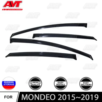 

Window deflectors for Ford Mondeo Sedan 2015~2019 car styling wind deflector guard auto vent visor rain guards cover