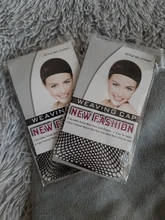 Malla de nailon para pelo de mujer, redecilla negra para la fabricación de pelucas, malla elástica, accesorios para pelucas, 1 unidad