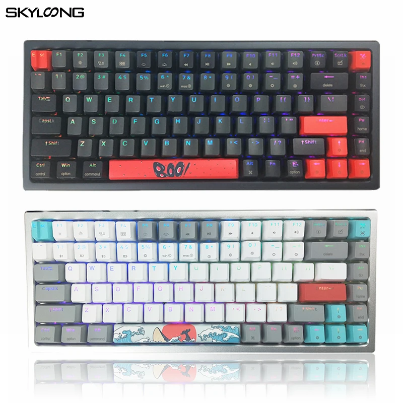 Skyloong Mechanical Keyboard Gateron Red Yellow Switch Gaming Accessories SK84 84 Keys Hot Swappable Gaming Keyboard For Desktop