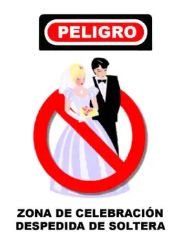 

Danger-bachelorette party #1 - 12 cm x 12 cm-square medium