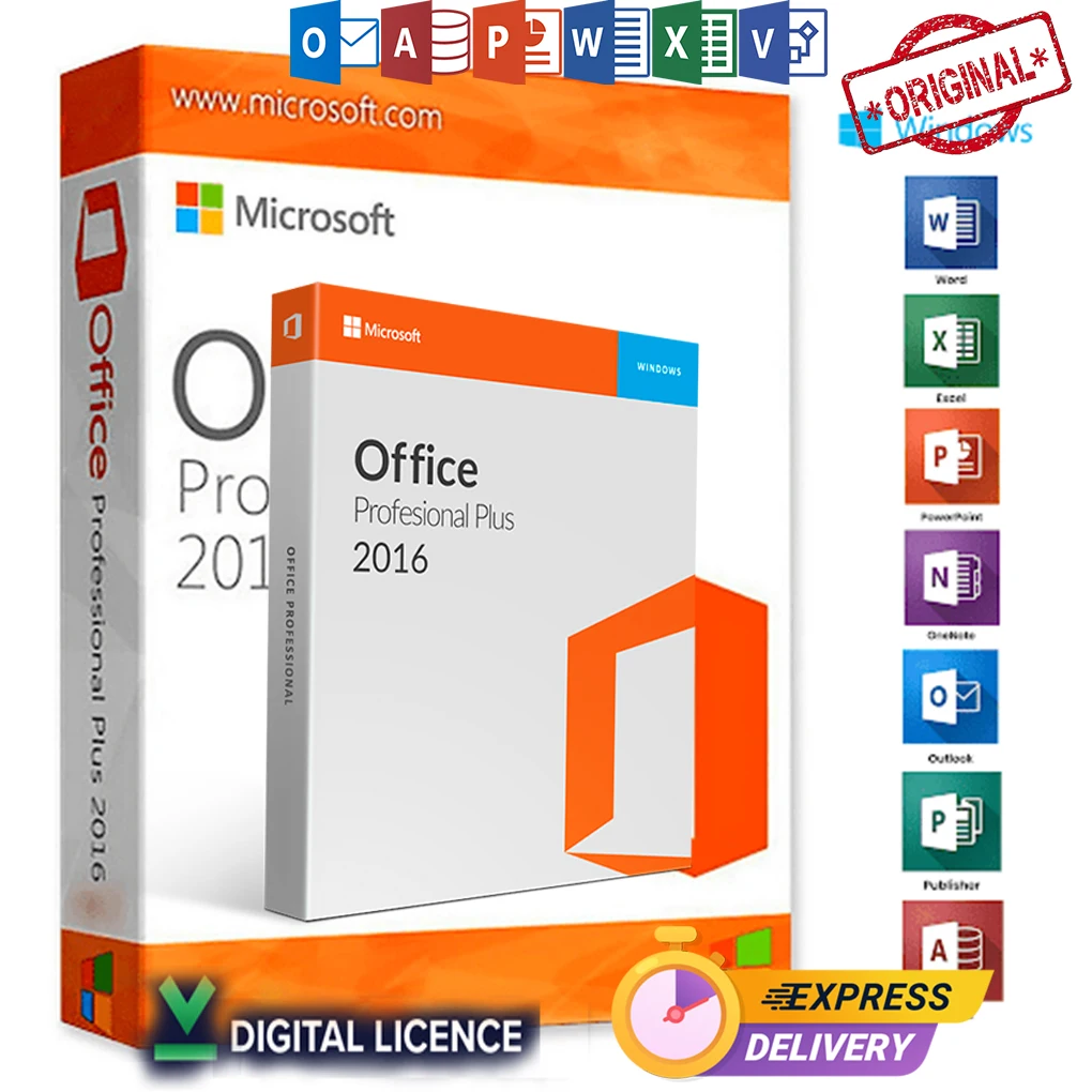 Offic.e 2016 - Clé de activación profesional, multilingue, livraison rapide