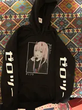 Darling In The Franxx de Anime Zero Two, sudaderas con capucha Harajuku, ropa de calle informal, sudaderas con imágenes, Unisex