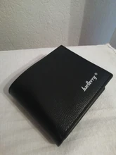 Baellerry-cartera corta plegable de piel sintética para hombre, monedero, titular de la tarjeta de embrague, billetera ajustada de negocios lisa