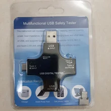Probador de Color TFT USB Bluetooth tipo-c PD, voltímetro Digital, medidor de corriente de voltaje, amperímetro, detector, cargador tipo batería externa, indicador