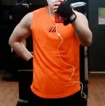 Camiseta sin mangas de estilo urbano para hombre, camiseta interior de entrenamiento para correr de secado rápido, 2021
