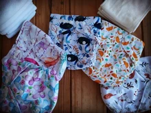 Asenappy-pañal de tela con bolsillo para bebé, pañal reutilizable, ajustable, lavable, micropolar, interno, 3kg-15kg, 8lbs-36lbs