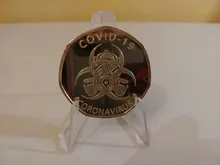 Monedas de calaveras conmemorativas para eventos, insignia de arte de la moneda conmemorativa, he superado 2020 monedas para amigos, familiares regalos creativos, 2020