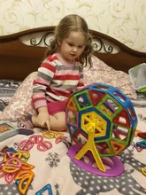 ZKZC-bloques de construcción magnéticos de gran tamaño para niños, juego de bloques de construcción de diseñador magnético, 180 Uds., Juguetes DIY para niños, regalos