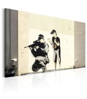 

Table-Sniper and Child by Banksy