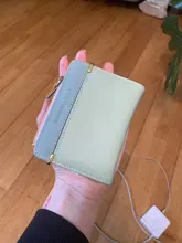 Cartera pequeña para mujer, monedero pequeño, billetera pequeña con broche para tarjeta de mujer