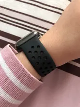 Solo bucle para reloj Apple Watch banda 44mm 40mm, 42mm, 38mm transpirable elástico de la correa banda pulsera de silicona iWatch Serie 3 4 5 SE 6 Correa