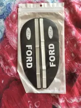 Uds suave Flexible de goma espejo retrovisor para coche impermeable ceja por Ford Fiesta Ford EcoSport escolta Ranger Mondeo Mustang en 2 3