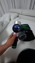 Pistola de masaje de alta frecuencia para relajación muscular, masajeador eléctrico con bolsa portátil, pistola de terapia para fitness