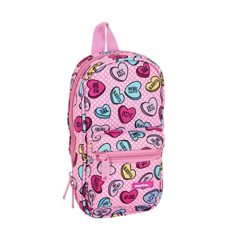 

PLUMIER backpack C/4 PORT. Empty SAFTA SWEET HEART PINK