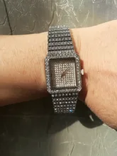 MISSFOX – reloj de diamante para mujer, cronógrafo cuadrado dorado, de cuarzo, análogico, minimalista, femenino