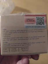 VIBRANT GLAMOUR-crema Retinol Facial, crema reafirmante hidratante para el cuidado de la piel Facial, antiedad, elimina las arrugas, blanqueador iluminador