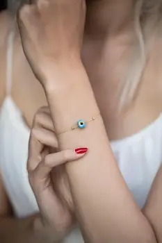 

925 Sterling Silver Luxury Bracelets Authentic women Amulet Nazar boncugu Evil Eye Bead Jewelry Chain European Charm Tiffany co