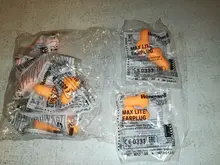 Tapones para los oídos de espuma para reducción de ruido, auriculares con reducción de ruido, protectores para dormir, rebote lento, 10 pares