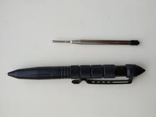 Bolígrafo táctico de defensa, bolígrafo militar antideslizante de aluminio, cabeza de acero de tungsteno, bolígrafo de autodefensa, rompevidrio, Kit de supervivencia