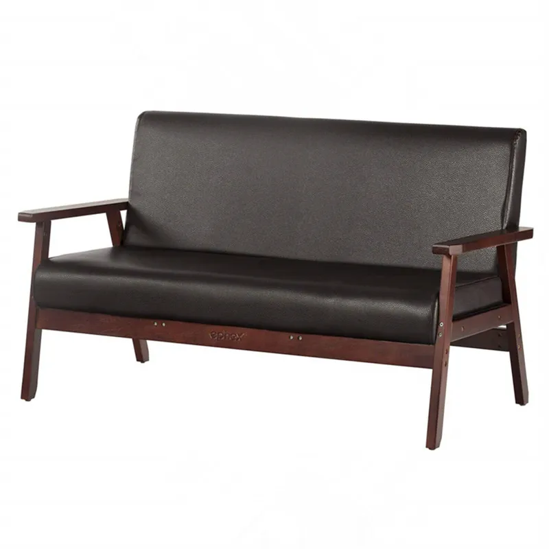 Кресло для гостиной с современным дизайном 2 места Loveseat кожаное кресло