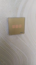 Glass-Panel Wall-Switch Touch-Screen-Switch Eu-Light Crystal BONDA White 1-Gang AC220V