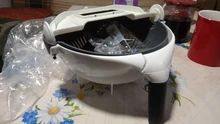 Cortador de vegetales 2 en 1, cesta coladora de frutas, rallador espiralizador pelador de comida, trituradora de mandolina
