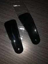 Cuernos de zapatos profesionales de 1-2 uds. De 16cm, calzador tipo cuchara de plástico negro, levantador de zapatos, Slips robustos y flexibles de 10cm