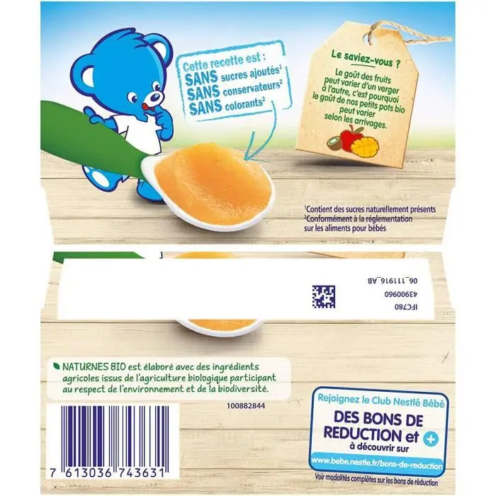 Nestle Naturnes Bio Compotes Pomme Mangue Kiwi 4x90g Kitchen Gadget Sets Aliexpress