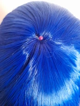 Peluca de pelo corto sintético rosa para Cosplay, para mujeres, Lolita, Amarillo, Azul, Morado, rojo, longitud media, MUMUPI