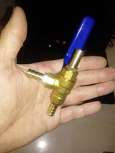 Espiga para manguera de 4mm, 6mm, 8mm, 10mm, 12mm, 14mm, 16mm y 19mm, puerto completo en L, Conector de válvula de bola de latón de tres vías para agua, aceite, aire y Gas