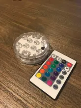 Submersible-Light Vase-Bowl Battery-Operated Underwater-Night-Lamp Led 10leds Garden