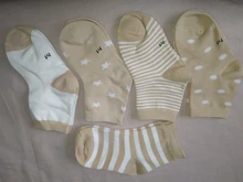 Calcetines de algodón suave para niños, medias deportivas a rayas, Linda y cálida caricatura, para primavera, verano, otoño e invierno, 5 par/lote