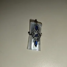 Clásico de moda de anillo de boda azul exquisito anillo de circón para mujer 2020 nueva moda joyería de la boda de regalo de Año Nuevo