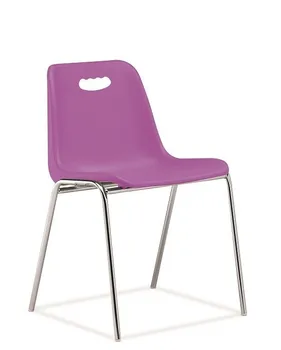 

Chair ENCLOSURE with handhold, chrome plated, Violet