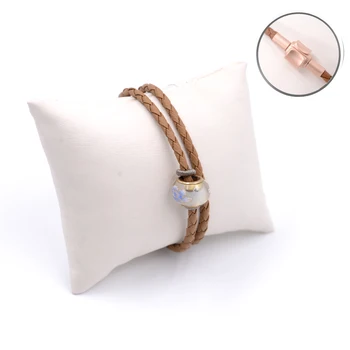 

Handmade Ecru Women Silver Bangle Skybpc0209