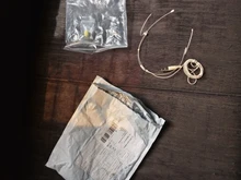 Gancho para la oreja profesional, auriculares con cable/micrófono para la cabeza, 3 pines, 4 pines, 3,5mm, Color piel