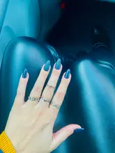 Anillo de nudillo con punta abierta para mujer y niña, joyería ajustable, para vacaciones en la playa, verano, venta al por mayor