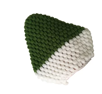 

Pafuli Hand Knitted Bathroom Fiber Green - White