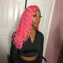 QUEEN BEAUTY-mechones de pelo rubio rizado brasileño, pelo humano Rubio de ondas profundas, trama de pelo de 8 - 30 pulgadas, 1, 3, 4 Uds., envío gratis