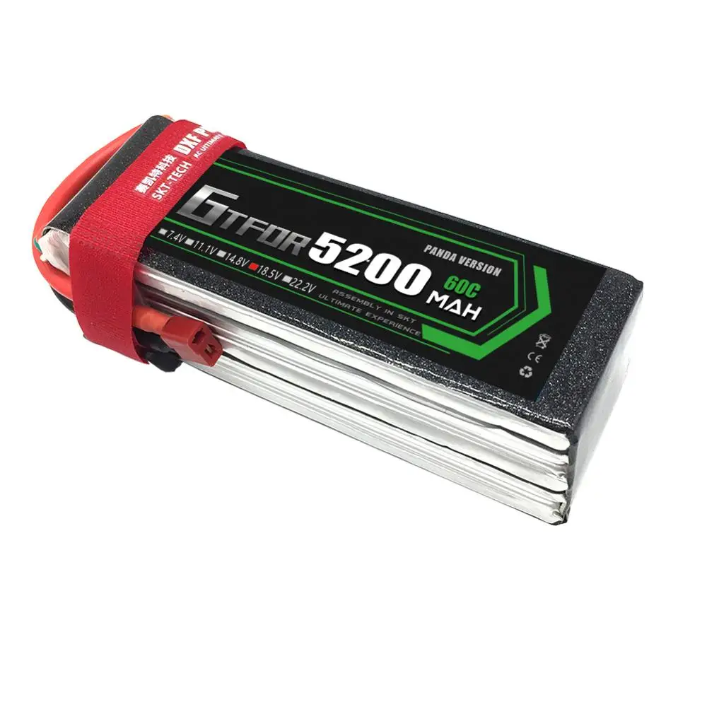 GTFDR RC Lipo батарея 18 5 V 5200mAh 50C Max 100C 5S для вертолета квадрокоптера самолета дрона FPV LOGO