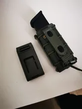 Bolsa de revista táctica Molle para Ar15 M4 5,56 7,62 9mm escorpión rápido Mag de liberación rápida Mag TPR funda con cubierta caja de engranaje de caza