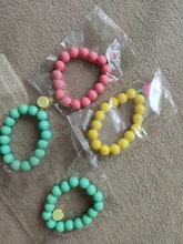 Makersland-pulsera con cuentas de arcilla suave para niñas, joyería para niños, cuentas esmeriladas, abalorio, regalo de Navidad