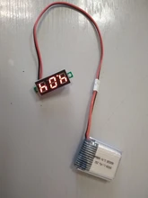 0,28 pulgadas rojo azul Digital Mini pantalla LED módulo DC2.5V-30V DC0-100V del voltímetro del probador de voltaje medidor de contador de Panel de coche de la motocicleta