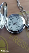 Reloj de bolsillo de cuarzo para hombres y mujeres, cadena colgante de plata, relojes para regalo, Retrato del líder de Rusia