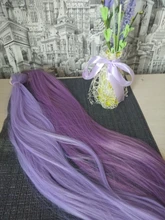 Extensión de cabello Natural sintético con Clip, extensiones de cabello de color liso, rosa, morado, verde, piezas falsas de cabello