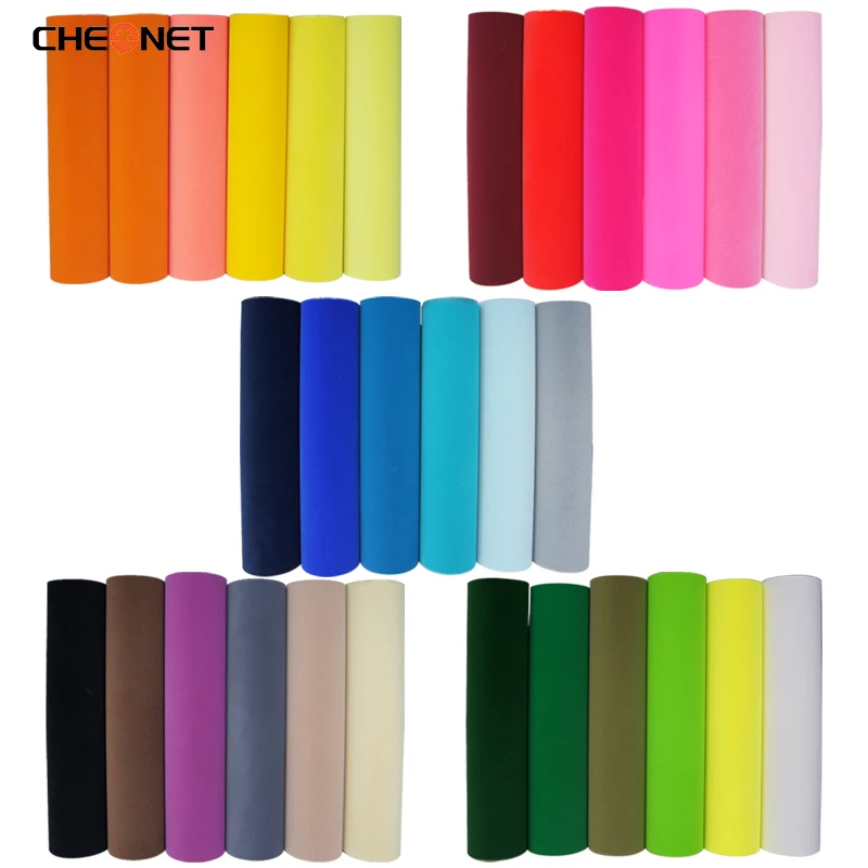 Free Shipping Assorted random 24 Color Bundle Pack PU Heat Transfer Vinyl (HTV)  Sheets 10'' x 12'' Easyweed Heat Transfer - AliExpress